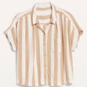 Oversized tops Jane & Delancey Old Navy Lot 3 button-down crinkle loose XL 2X